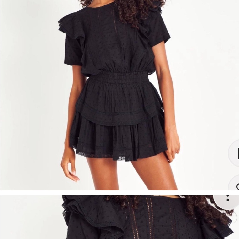 Elegant Black Ruffle Dress